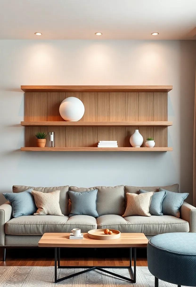 Layering Visual Interest: Mixing Shapes and Sizes on Floating Shelves