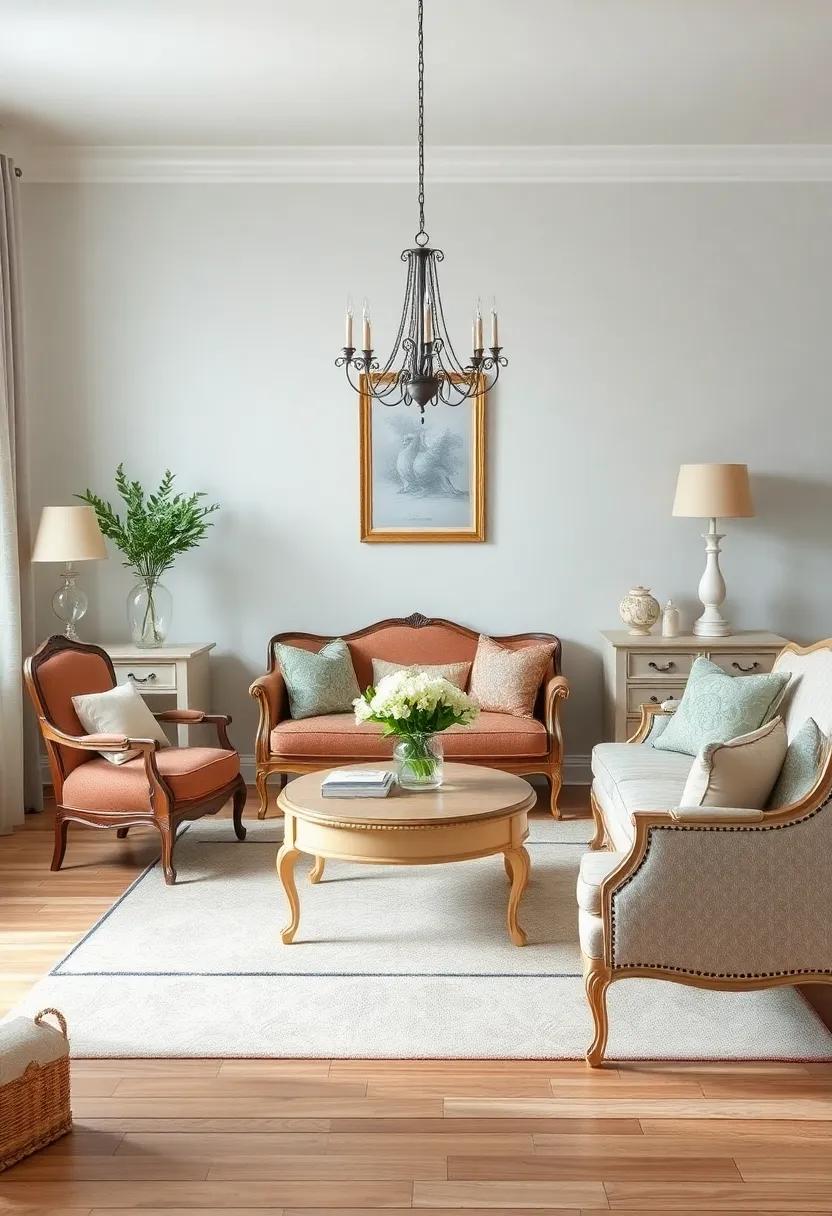 Embracing Vintage Fabrics for ⁣Timeless Elegance in ​Your⁤ French ‍Country Living Room