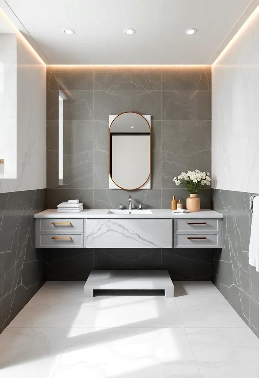 Showcasing Stunning ‍Materials⁣ for a Luxurious Bathroom ​Aesthetic