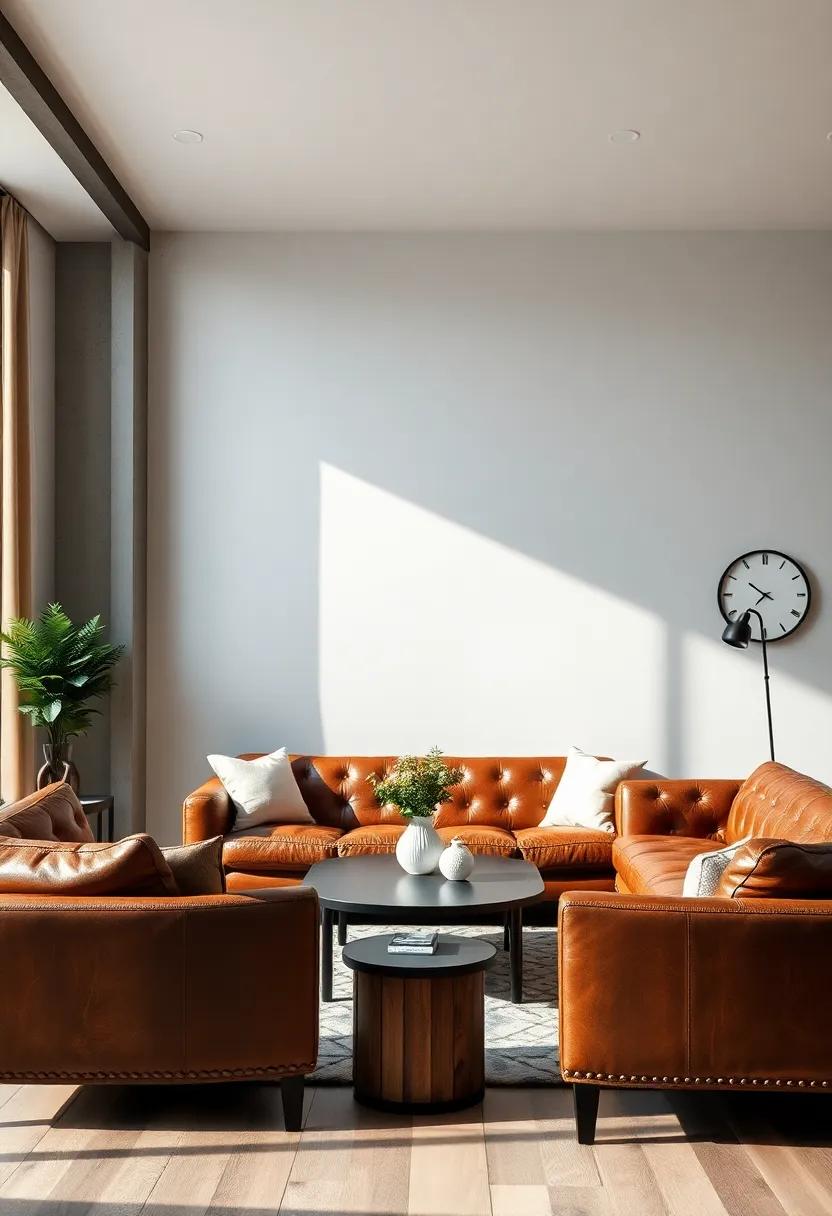 Transforming Your Living Room with Leather Furniture and Industrial Chic Style