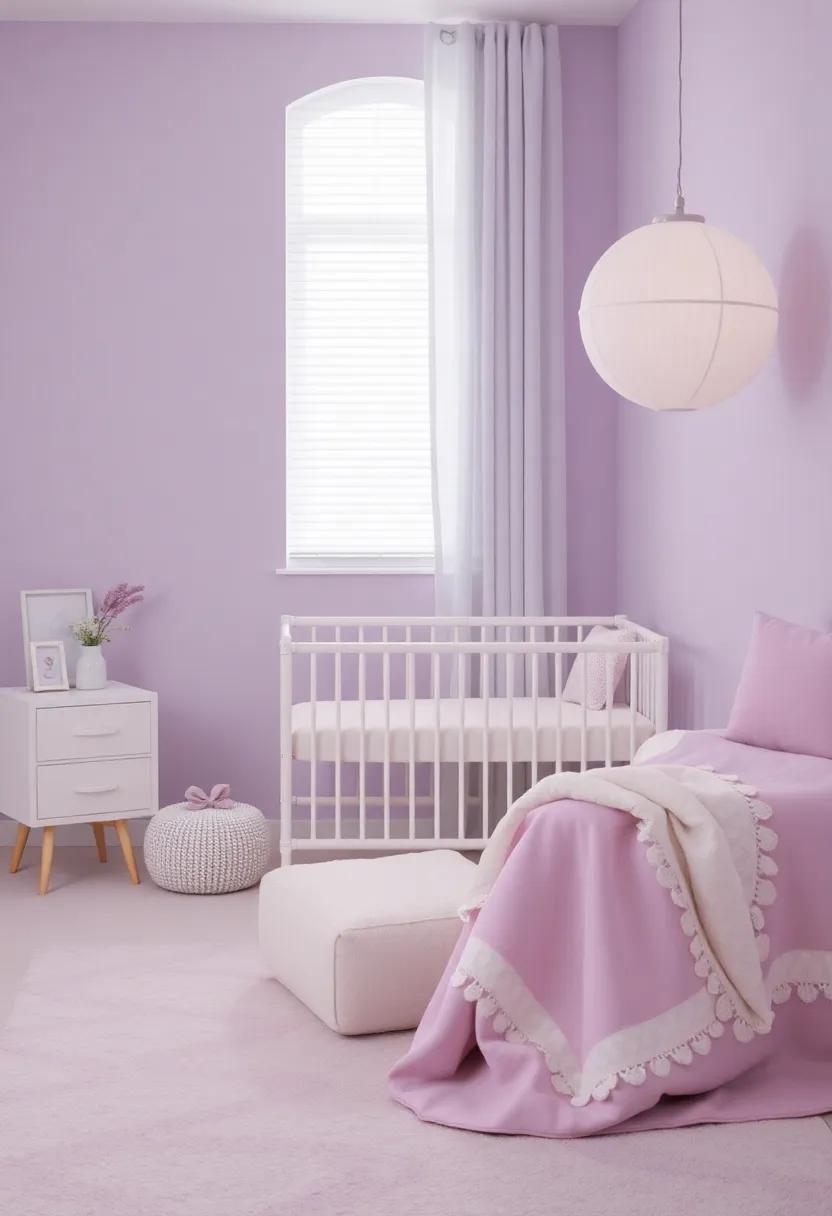 Creating A Tranquil Space Through Soft Lavender Hues And Gentle Silver Accents