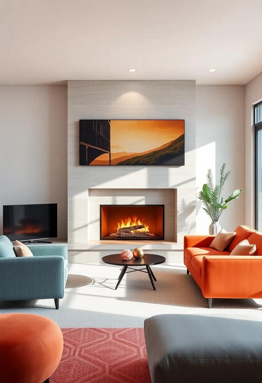 Color Trends for ‍Modern Tile ⁣Fireplaces: Palette Inspirations