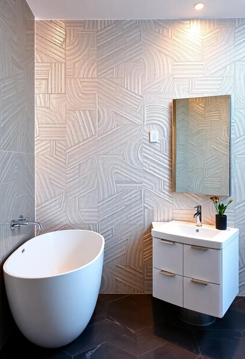 Experience Glamour with Shimmering Metallic Wall Treatments