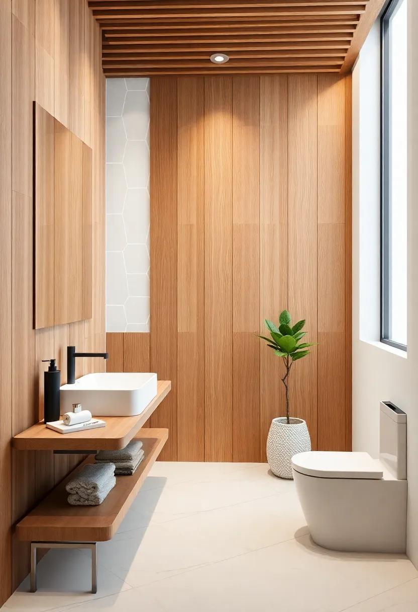 Transform Your Bathroom with ​elegant Wood ‌Paneling and ⁣Natural ‌Finishes