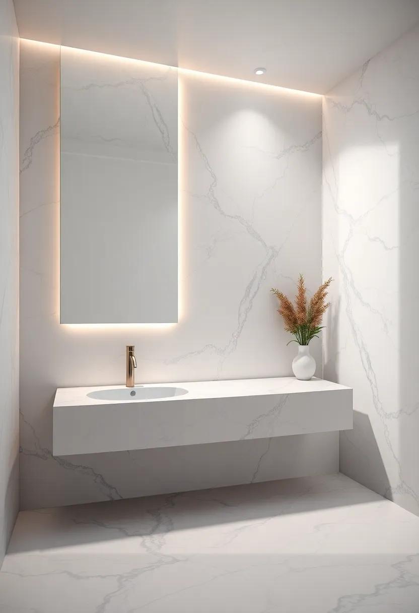 Lighting‍ Magic: The Impact of Illumination on Marble's Beauty‌ in Bathroom design