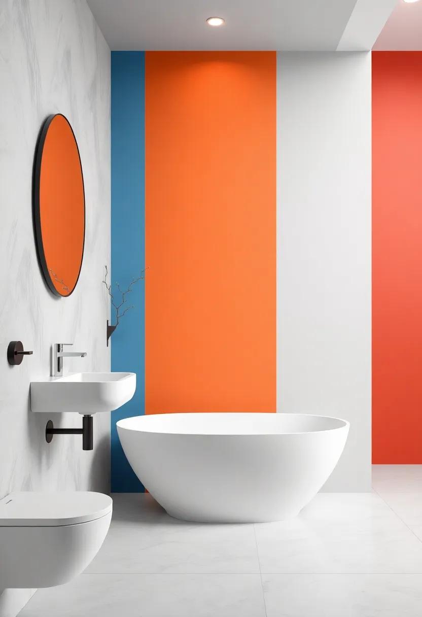 Dynamic Color Accents Creating a Playful Touch in Bathroom design