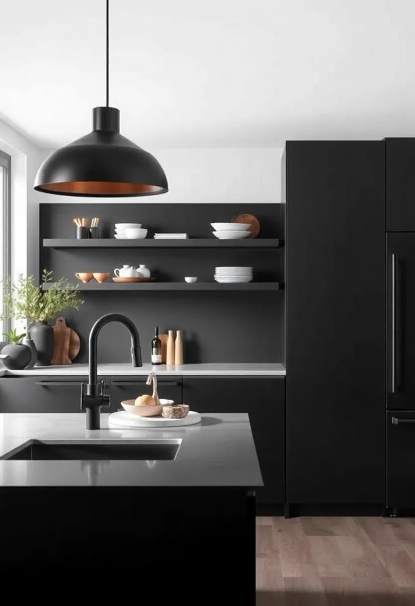 Textural ‍Balance: Incorporating Matte Black with⁢ Various Finishes