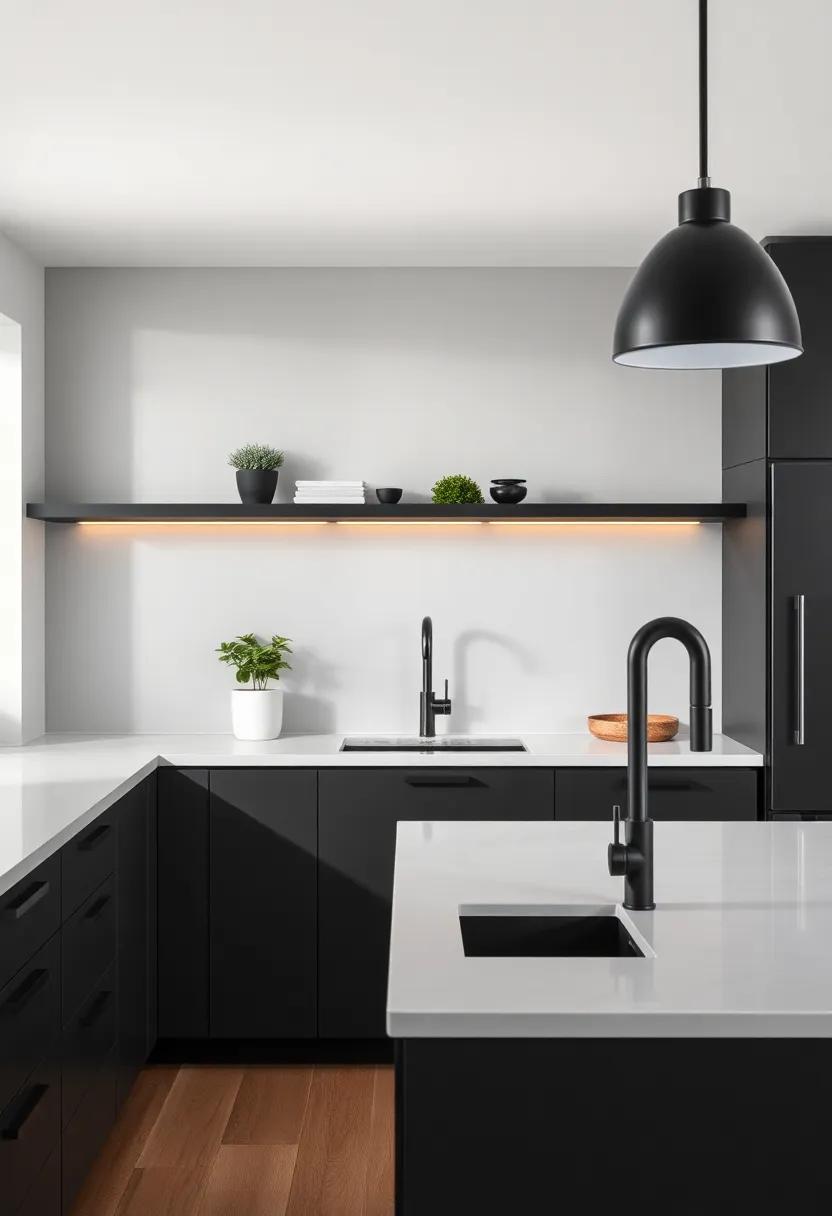 Crafting a Mood: The Emotional Impact of Matte Black in Kitchens