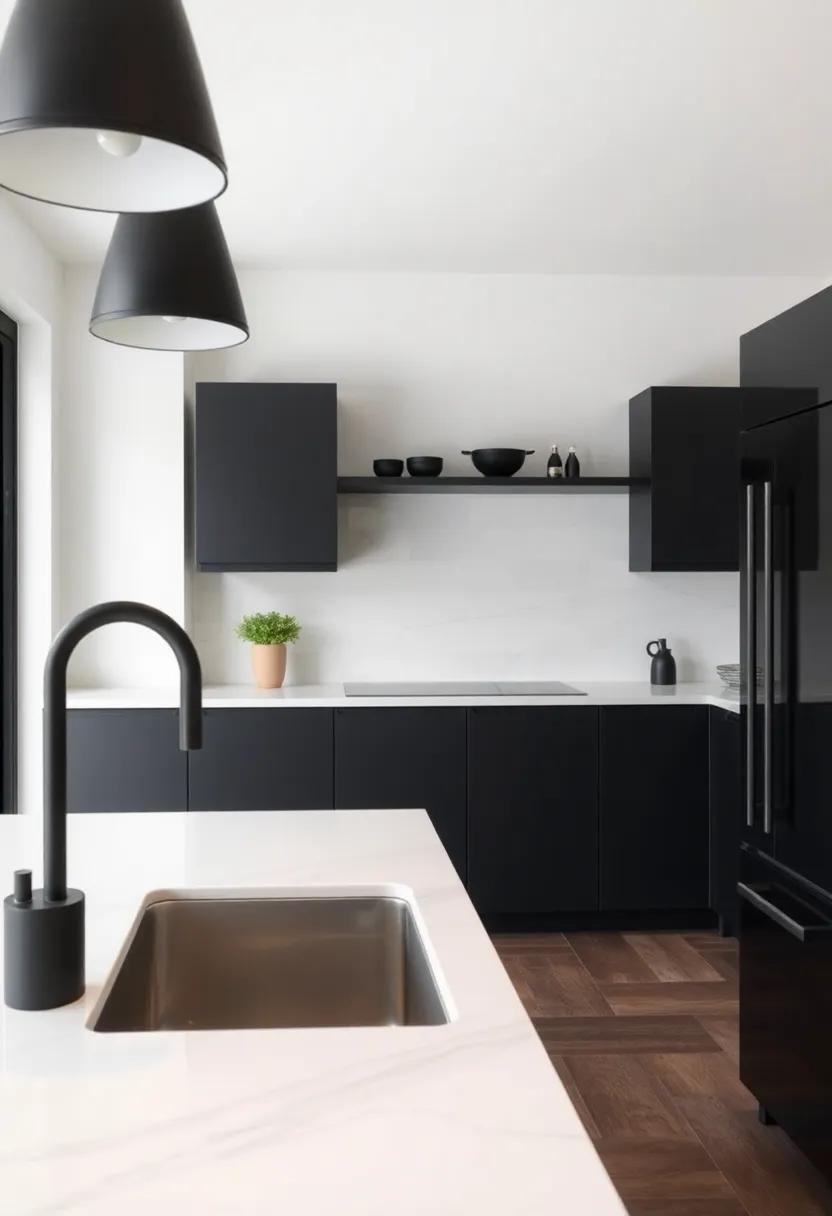 Exploring the Versatility of Matte Black in Diverse Kitchen Styles