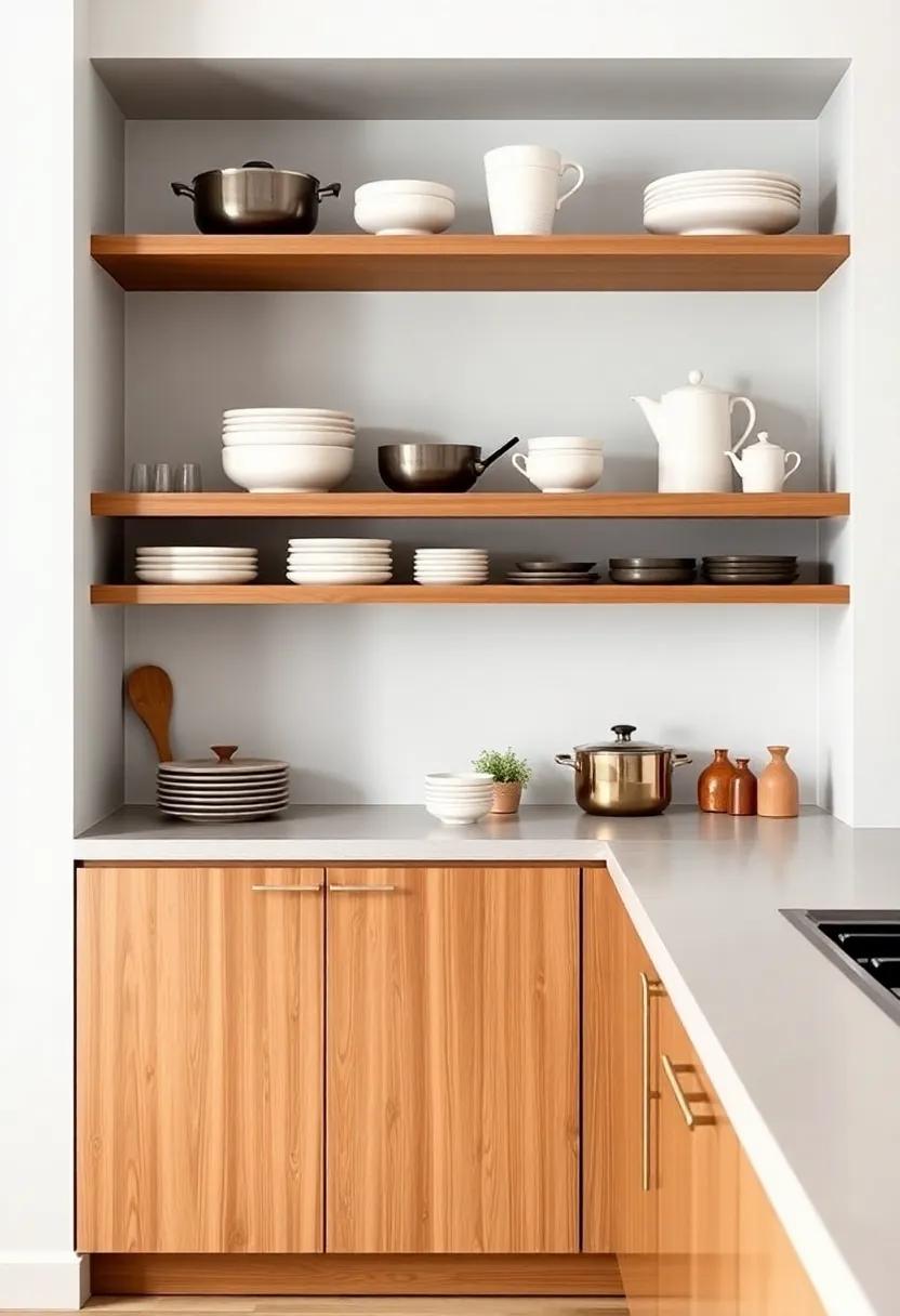 Open Shelving: Showcasing ⁤cookware with Style and ‍Purpose