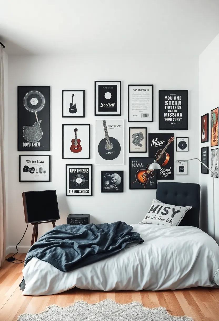 Creating A Dynamic Gallery Wall Featuring Music Icons And lyrics