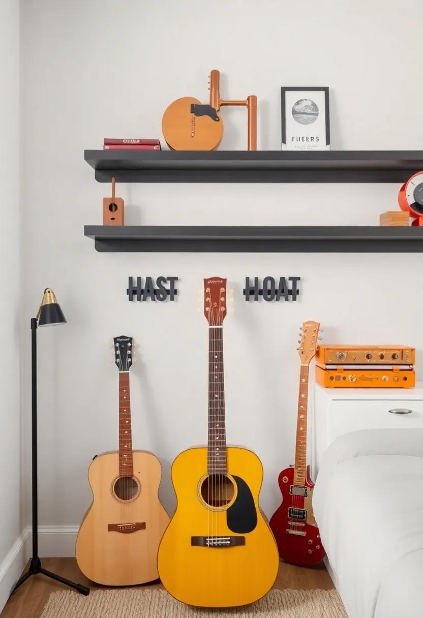 Incorporating musical Instruments As Functional Decor And Statement Pieces