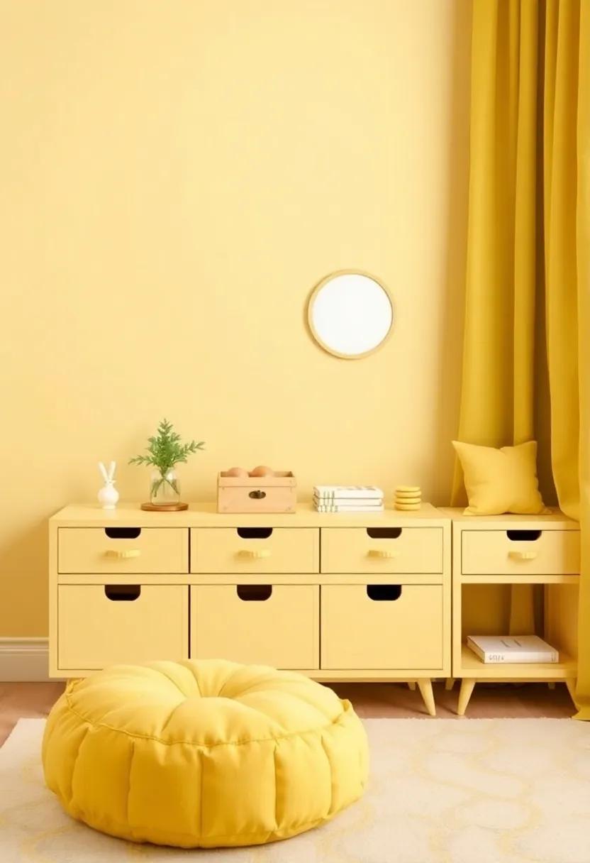 Fun And Functional Storage Solutions ​In Cheerful Yellow Hues