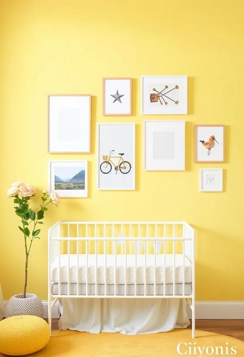 Crafting A picture-Perfect Gallery Wall In Pastel Yellow