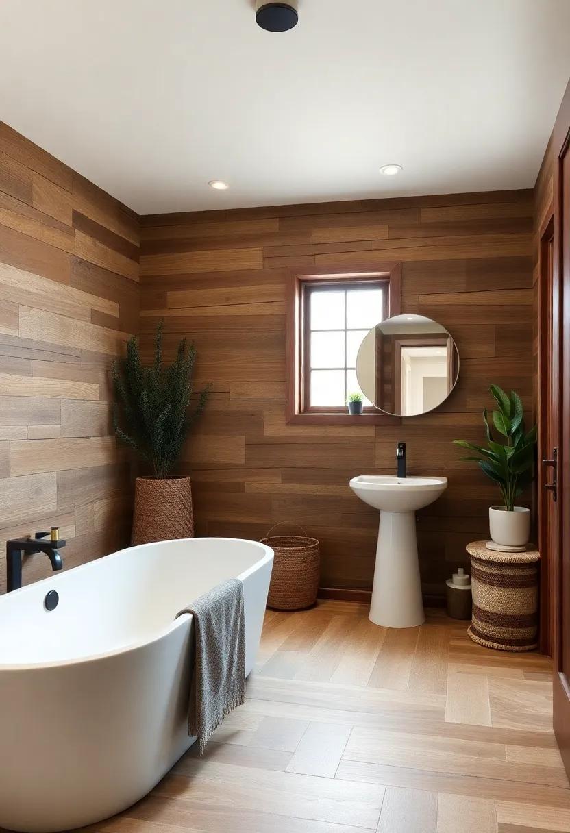 Rugged Yet Chic: Flooring Choices for a Cozy Rustic⁢ Bath