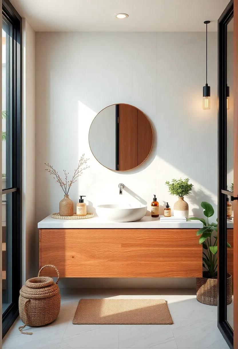 Unique Vanity ideas Using Nature’s Elements