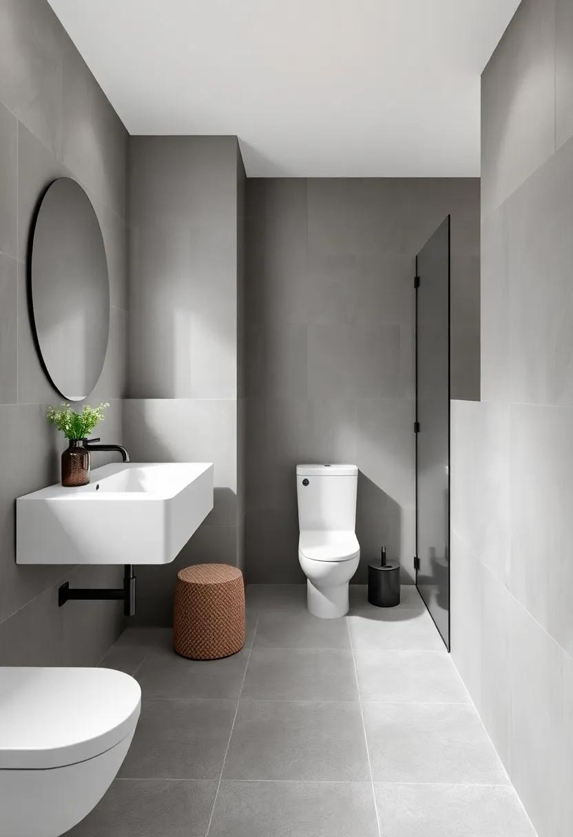 Smart Layouts: Designing a Functional Flow in Small Grey Bathrooms