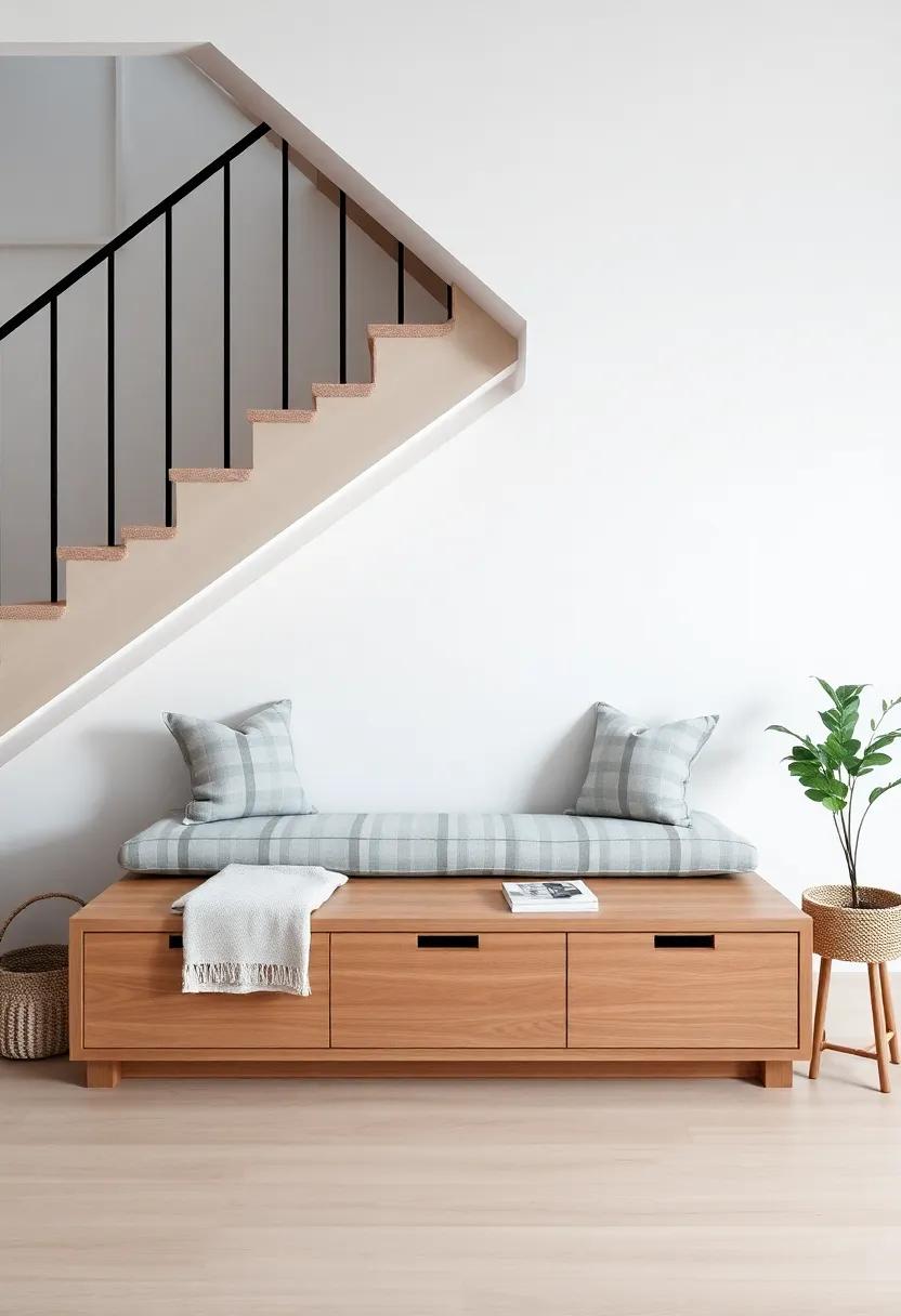 Embracing Minimalism For A Clean And Stylish Under-Stairs Living Room