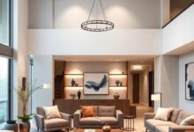 Illuminating Spaces: Transforming Open Concept Living Rooms with Modern Lighting Fixtures