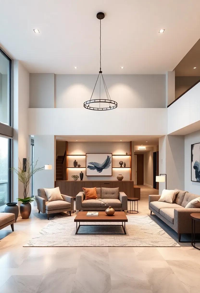 Illuminating Spaces: Transforming Open Concept Living Rooms with Modern Lighting Fixtures