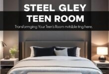 Crafting a Chic Haven: Transforming Your Teen’s Room with Steel Grey Elegance