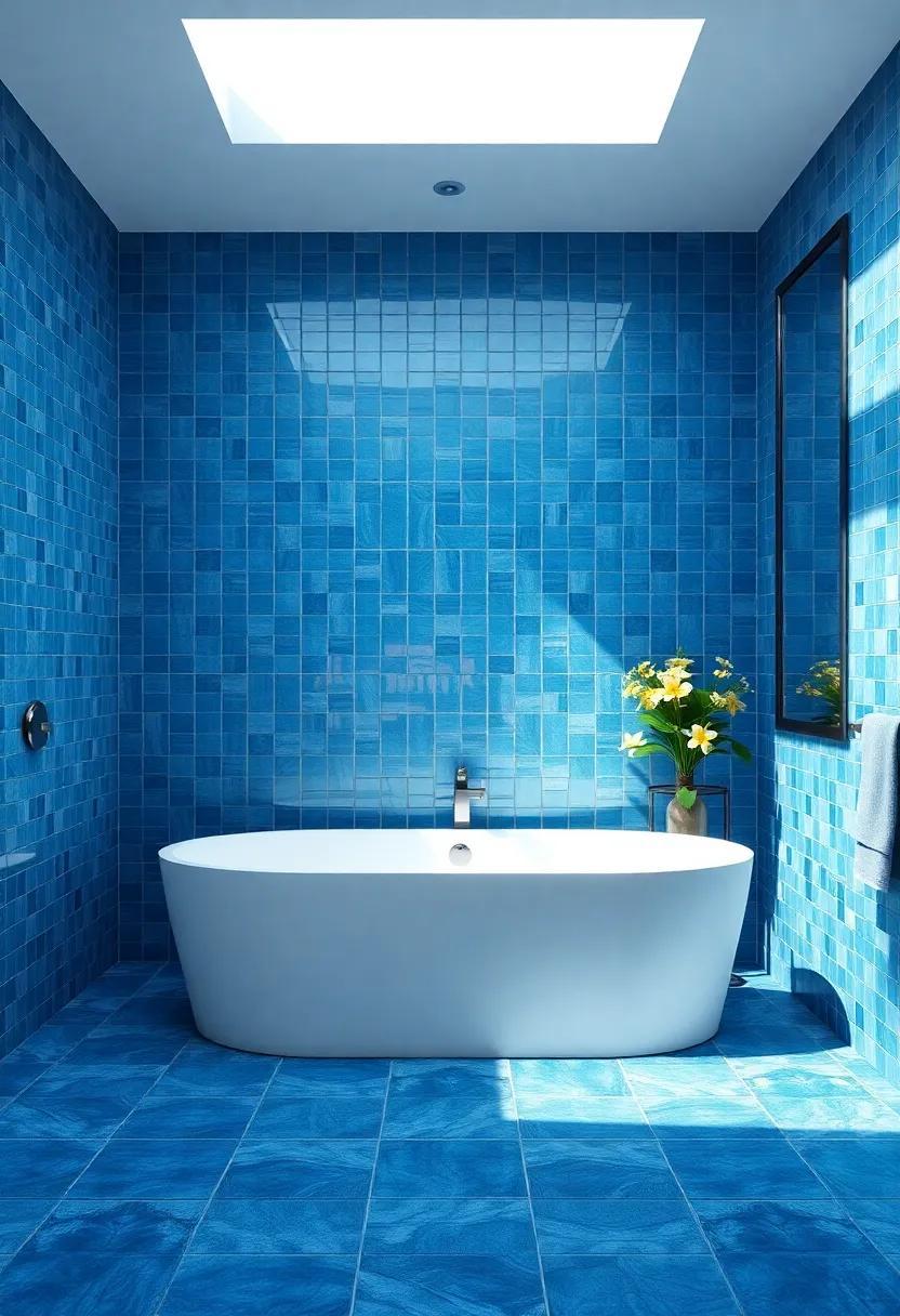 Creating Serenity: Transform Your Space with Luxurious Blue Tile Bathrooms