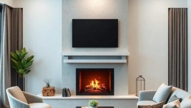 Creating the Perfect Harmony: Designing a Cozy Living Room with Fireplace and TV