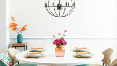 Vibrant Harmony: Transform Your Dining Room with Eclectic Colorful Table Settings