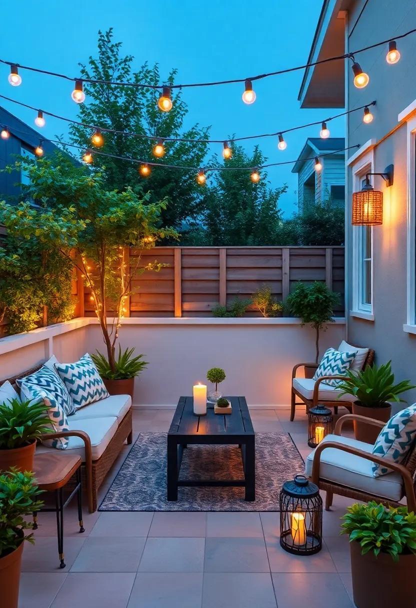 Transform Your Small Patio: Cozy Lighting Ideas for a Warm and Inviting Atmosphere