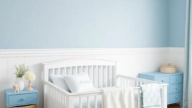 Creating Calm: Designing a Soft Blue and White Nursery for Your Little Boy