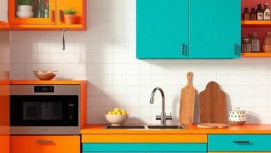 Exploring Eclectic Kitchen Designs: The Vibrant Appeal of Colorful Cabinetry