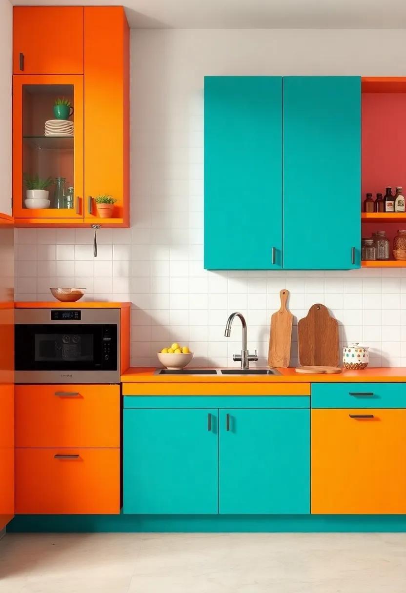 Exploring Eclectic Kitchen Designs: The Vibrant Appeal of Colorful Cabinetry