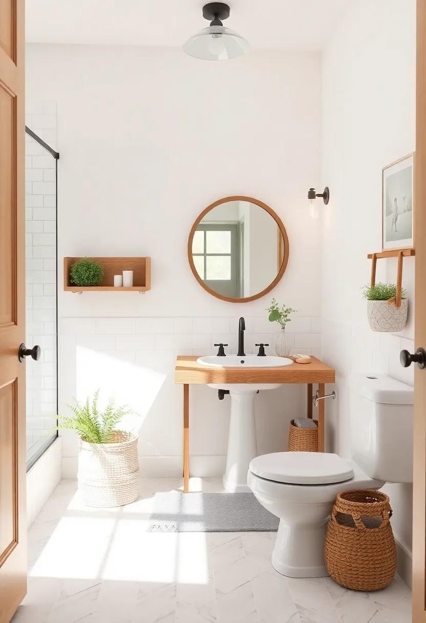 Charming Ideas for Transforming Your Small Bathroom with Farmhouse Decor