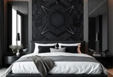 Elevate Your Space: Embracing Elegance in a Monochrome Black Luxury Bedroom