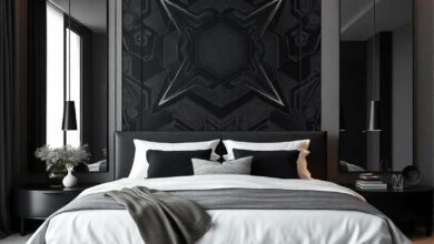 Elevate Your Space: Embracing Elegance in a Monochrome Black Luxury Bedroom