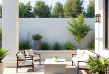 Transform Your Outdoor Space: Stunning Patios with Elegant White Stone Accents