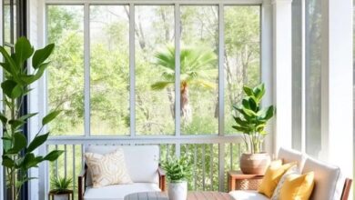 Transform Your Screened Porch: Embrace Space-Saving Elegance with Foldable Tables