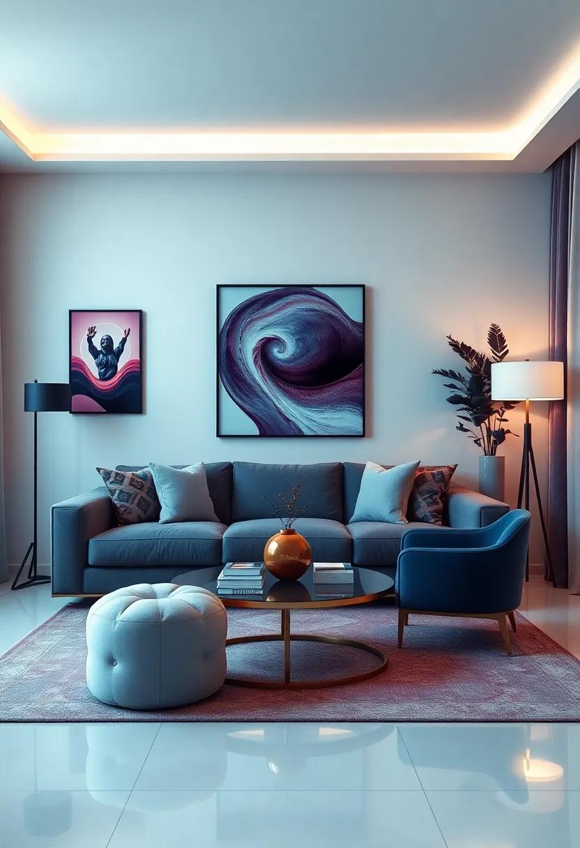 incorporate Glamorous Art and Decor Pieces to Capture Attention