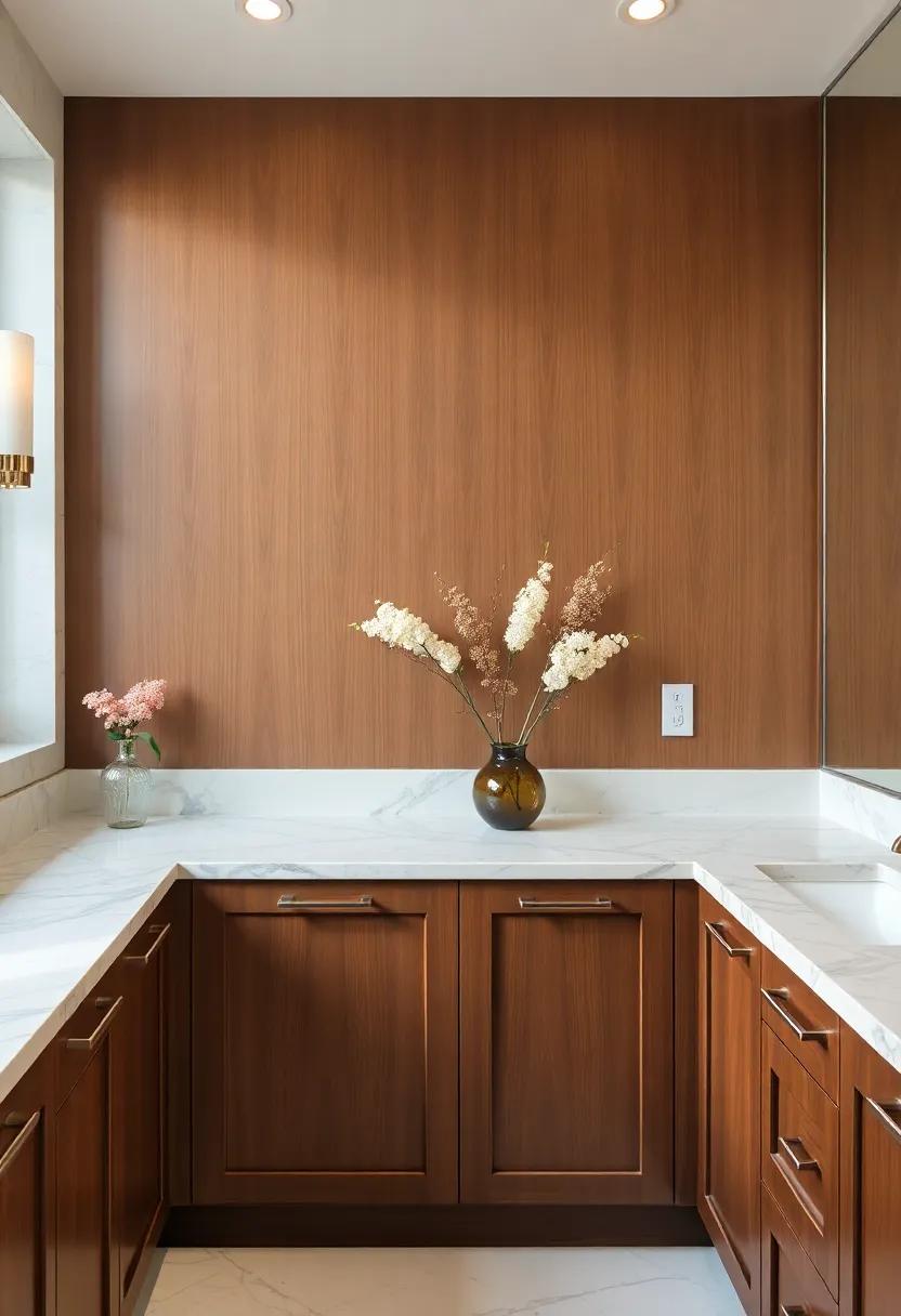 Pairing Brown Cabinets ​With Luxurious Marble ⁤Countertops