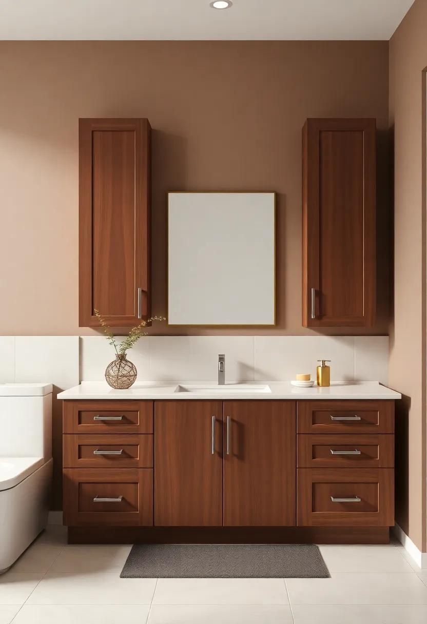 Personalizing Your⁤ bathroom Decor Around Brown ‍Cabinet Choices