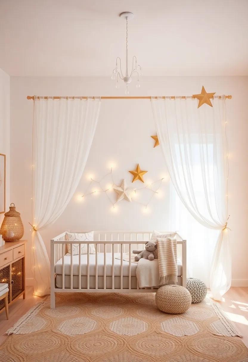 Creating a Dreamy‌ Canopy ​with Breezy Fabrics and Starry Decorations