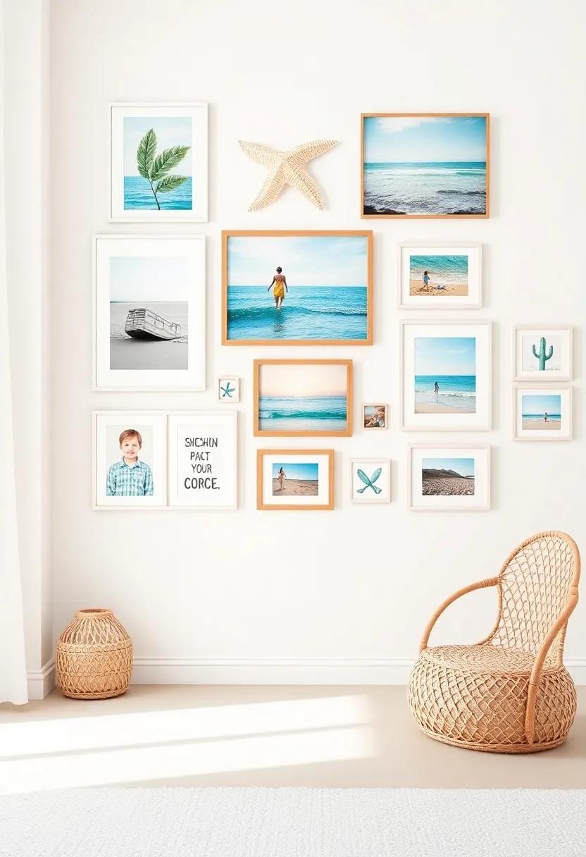 Designing a Beach-Themed​ Gallery Wall ⁣Showcasing Memories and Art