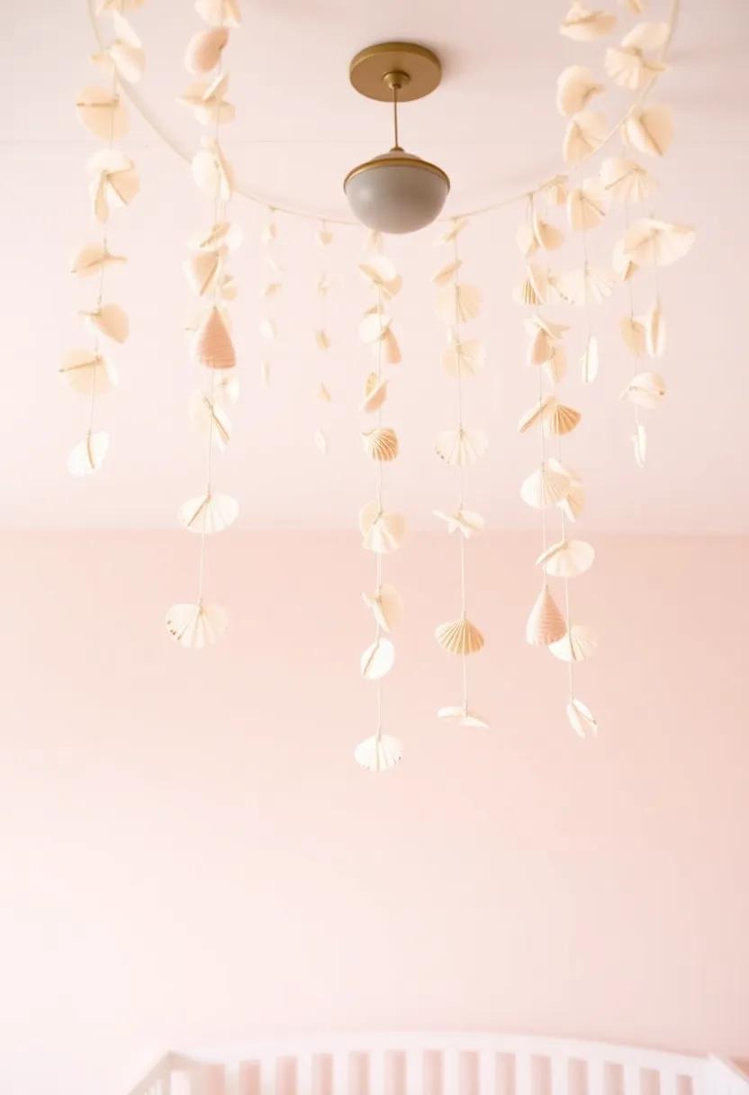 Hanging Seashell ‌Garlands to Add Whimsy and Charm to the Ceiling