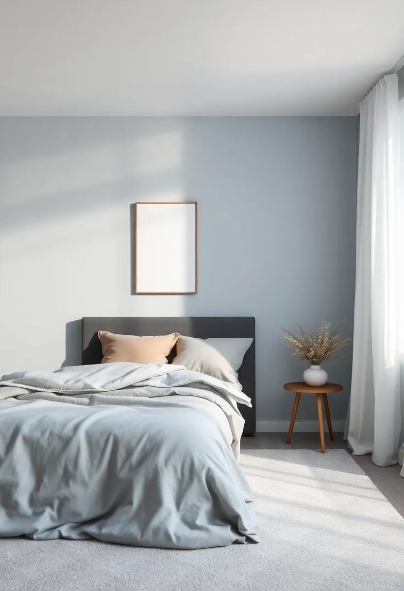 A Timeless Palette of Dusty Blue and Subtle⁣ Gray‍ for ‌Tranquility