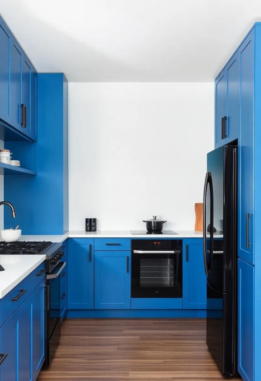 Innovative Storage ​Solutions that Complement blue​ Cabinets