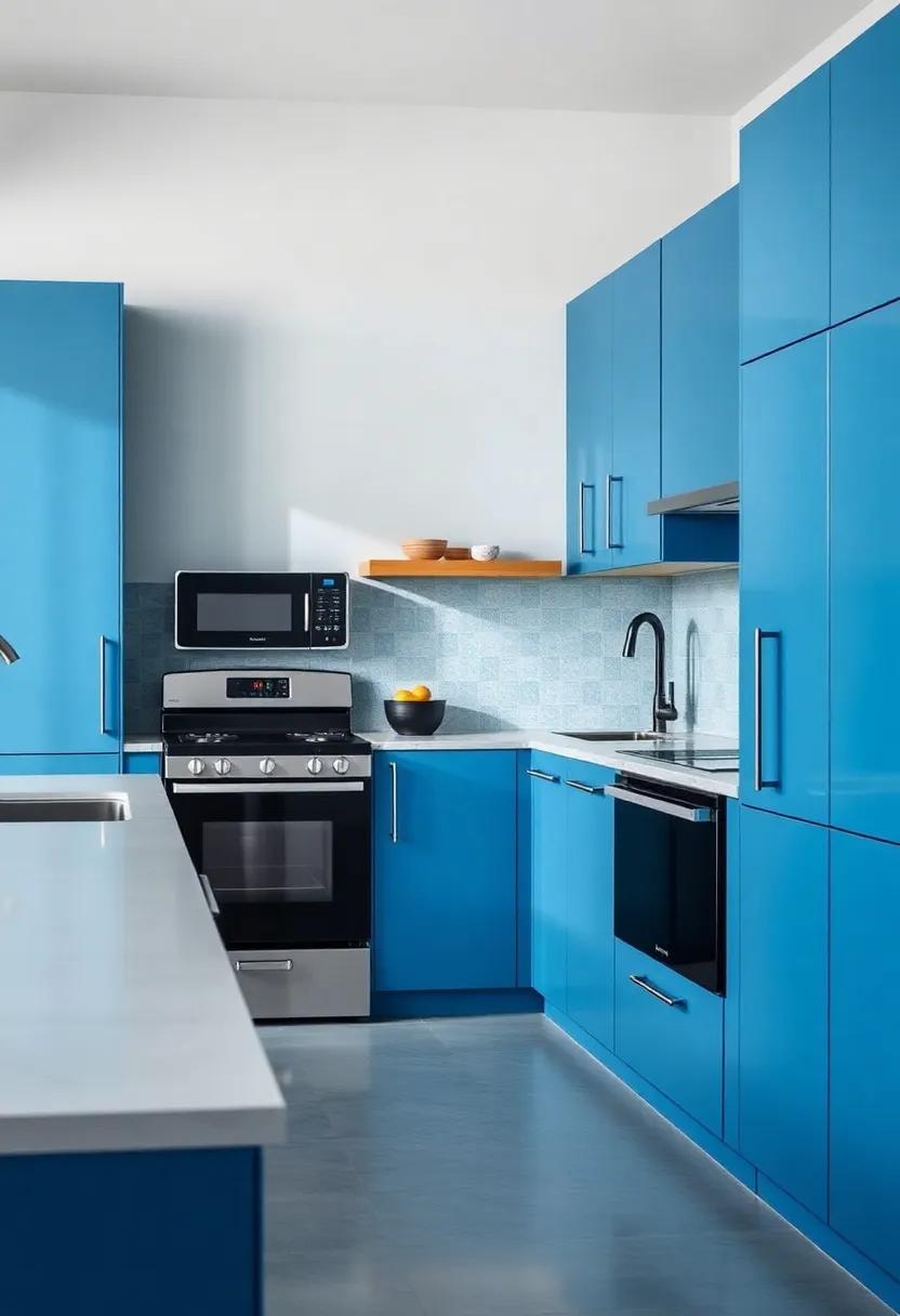 Enhancing ‌natural ⁣Light with ‍Blue ​and ‌Black Kitchen Elements