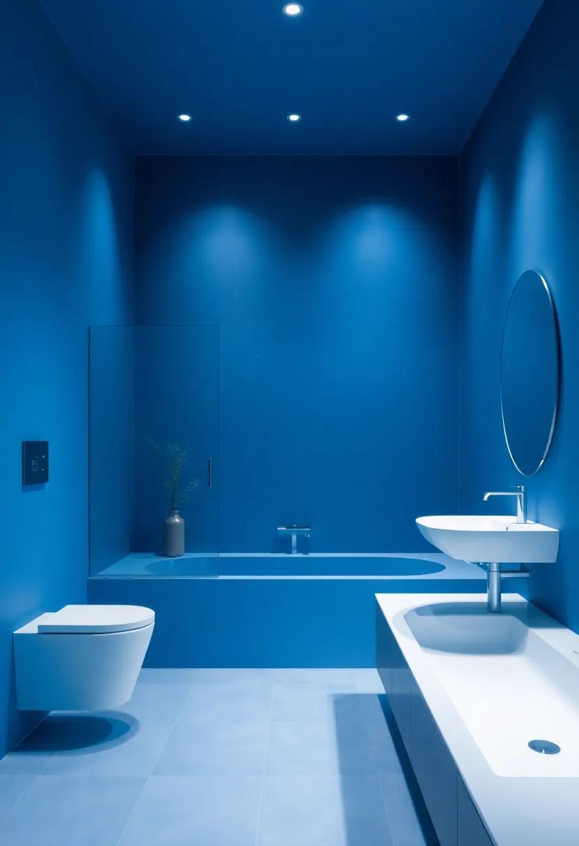 Mood Lighting Solutions: Setting‌ the Scene in a Blue Bathroom ‍retreat