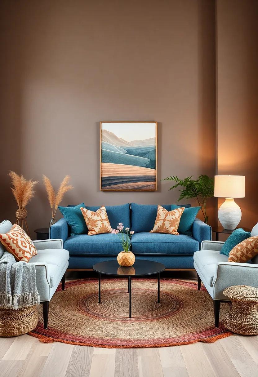 Embrace⁣ Nature's Palette with Earthy Tones and Vibrant Accents