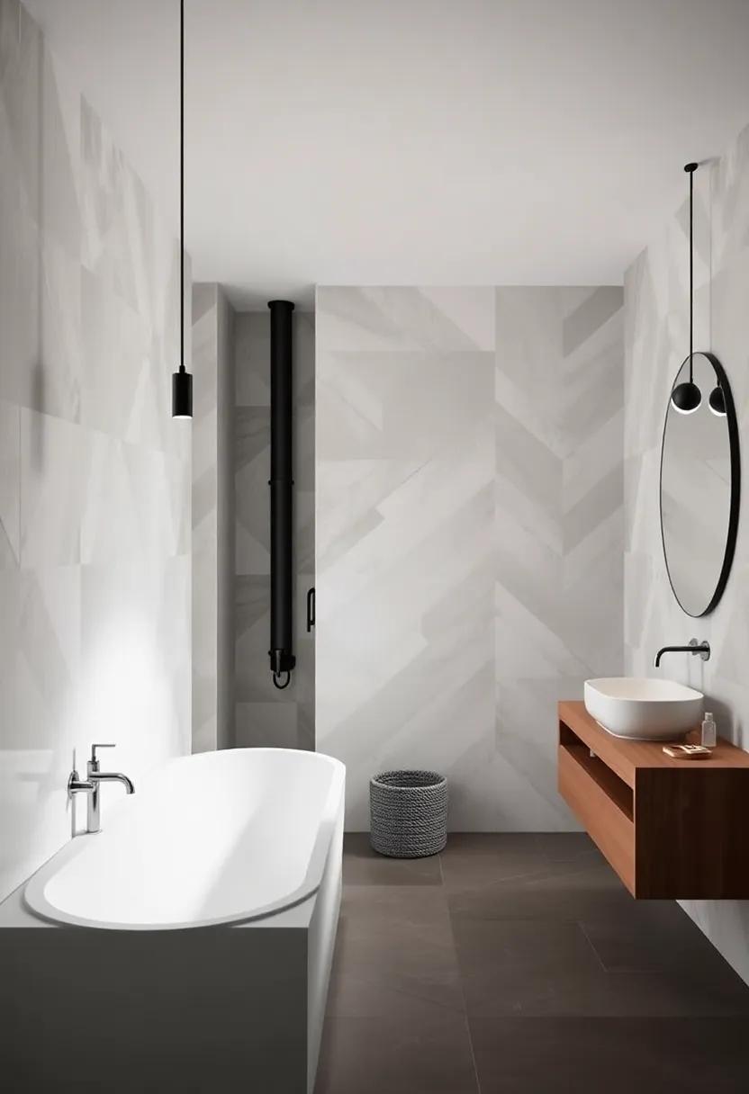 Exploring The Use of Bold Textures in Modern Industrial Bathrooms