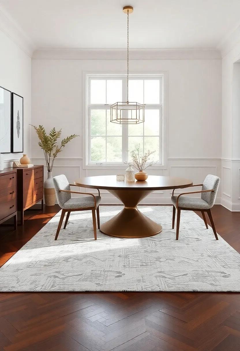 Chic ⁣Area Rugs That ​Define Spaces and ⁢Create a cohesive Dining⁢ Atmosphere